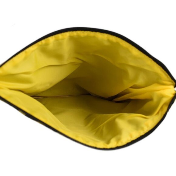 Plucky Knitter x Della Q Yellow Plaid Flannel & Canvas Zip Top Project Bag - Picture 3 of 3